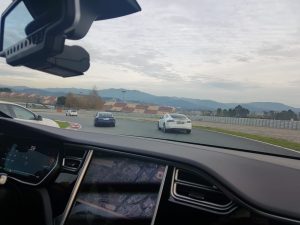 Tesla Model S en el Circuit.
