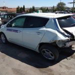 Vista Trasera Nissan Leaf I Taxi Electrico Valladolid Siniestrado